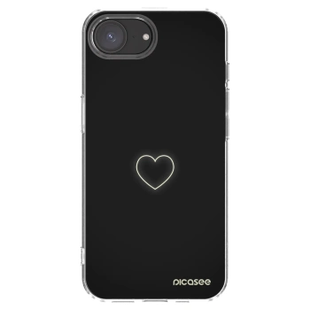 Picasee silikonska prozirna maskica za Apple iPhone 16e - Heart
