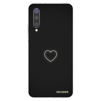 Picasee silikonska prozirna maskica za Xiaomi Mi 9 - Heart