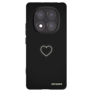 Picasee crna silikonska maskica za Xiaomi Redmi Note 14 Pro+ 5G - Heart