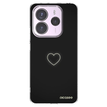 Picasee silikonska prozirna maskica za Xiaomi Redmi Note 14 5G - Heart