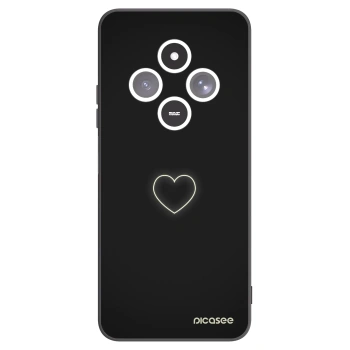 Picasee crna silikonska maskica za Xiaomi Redmi 14C - Heart