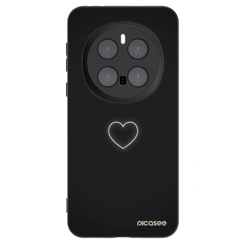 Picasee crna silikonska maskica za Honor Magic7 Pro 5G - Heart