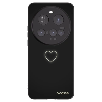 Picasee crna silikonska maskica za Xiaomi 15 Ultra - Heart