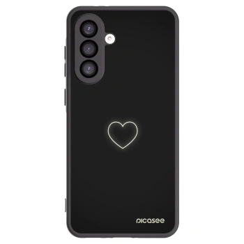Picasee crna silikonska maskica za Samsung Galaxy A26 5G A266B - Heart