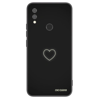 Picasee crna silikonska maskica za Xiaomi Redmi Note 7 - Heart