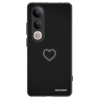 Picasee crna silikonska maskica za Vivo V50 Lite 5G - Heart