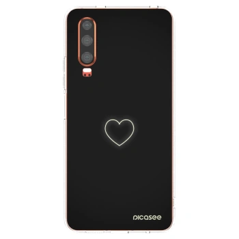 Picasee silikonska prozirna maskica za Huawei P30 - Heart