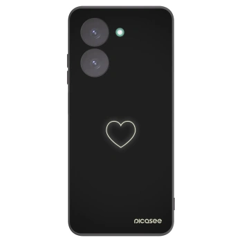 Picasee crna silikonska maskica za Xiaomi Redmi A5 - Heart