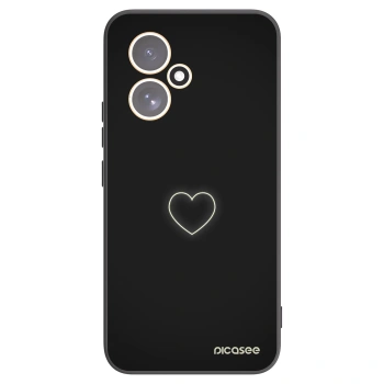 Picasee crna silikonska maskica za Honor 400 5G - Heart
