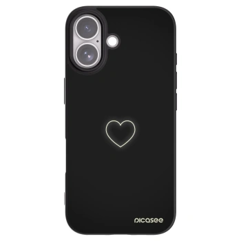 Picasee crna silikonska maskica za Apple iPhone 17 - Heart