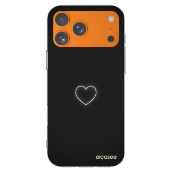Picasee silikonska prozirna maskica za Apple iPhone 17 Pro Max - Heart