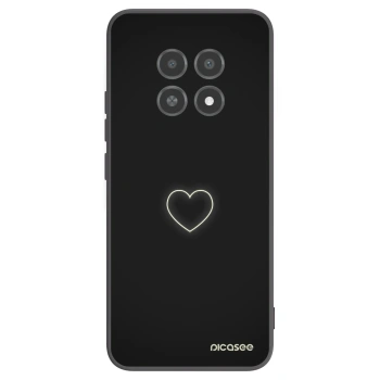 Picasee crna silikonska maskica za Realme 12X - Heart