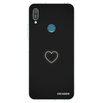 Picasee silikonska prozirna maskica za Huawei Y6 2019 - Heart