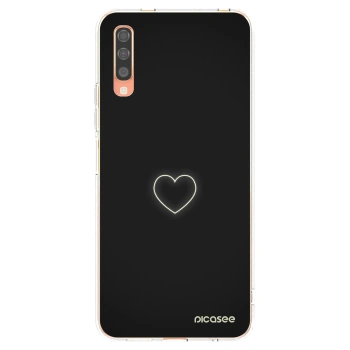 Picasee silikonska prozirna maskica za Samsung Galaxy A70 A705F - Heart