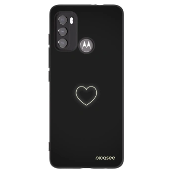 Picasee crna silikonska maskica za Motorola Edge 60 5G - Heart