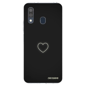 Picasee silikonska prozirna maskica za Samsung Galaxy A40 A405F - Heart