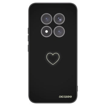 Picasee crna silikonska maskica za Xiaomi Redmi Note 15 Pro+ - Heart