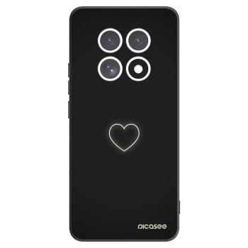 Picasee crna silikonska maskica za Xiaomi Redmi Note 15 - Heart