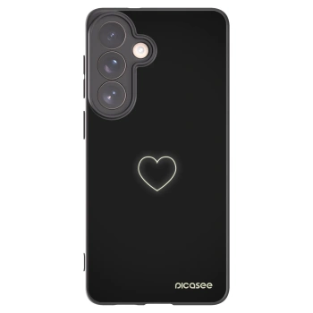 Picasee crna silikonska maskica za Samsung Galaxy S26+ - Heart