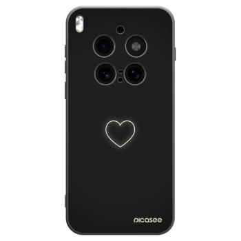 Picasee crna silikonska maskica za Vivo X300 Pro - Heart