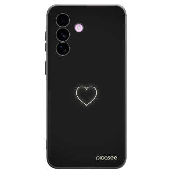 Picasee crna silikonska maskica za Samsung Galaxy A57 5G - Heart