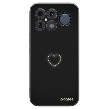 Picasee crna silikonska maskica za Xiaomi Poco F8 Ultra - Heart