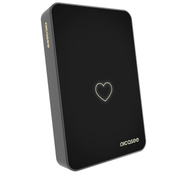Picasee Prijenosni punjač s MagSafe 10 000 mAh Sivo - Heart