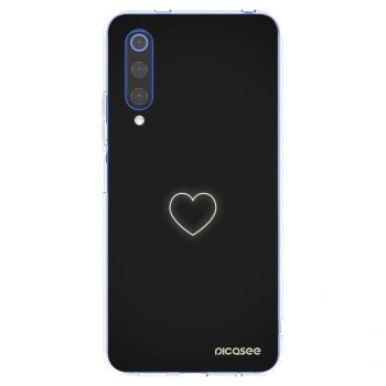 Picasee silikonska prozirna maskica za Xiaomi Mi 9 SE - Heart