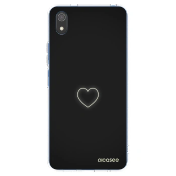 Picasee silikonska prozirna maskica za Xiaomi Redmi 7A - Heart