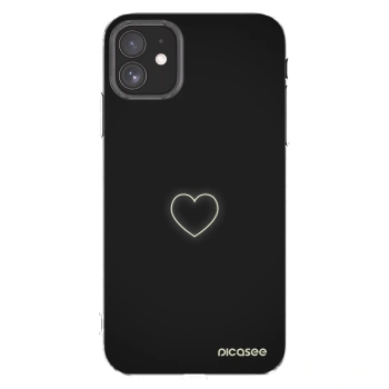 Picasee silikonska prozirna maskica za Apple iPhone 11 - Heart