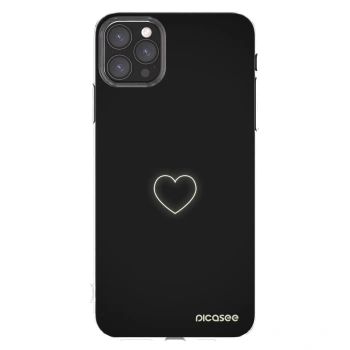 Picasee silikonska prozirna maskica za Apple iPhone 11 Pro Max - Heart
