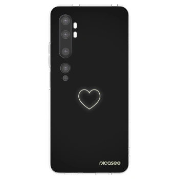 Picasee silikonska prozirna maskica za Xiaomi Mi Note 10 (Pro) - Heart