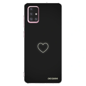 Picasee silikonska prozirna maskica za Samsung Galaxy A71 A715F - Heart