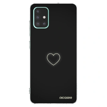 Picasee silikonska prozirna maskica za Samsung Galaxy A51 A515F - Heart