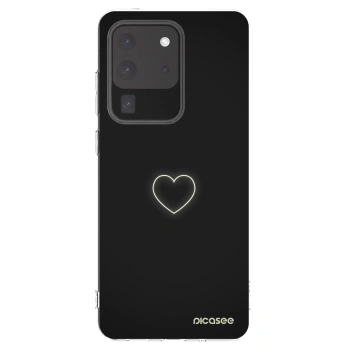 Picasee silikonska prozirna maskica za Samsung Galaxy S20 Ultra 5G G988F - Heart