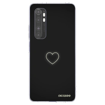 Picasee silikonska prozirna maskica za Xiaomi Mi Note 10 Lite - Heart