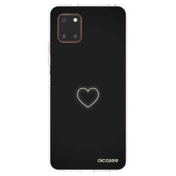 Picasee silikonska prozirna maskica za Samsung Galaxy Note 10 Lite N770F - Heart