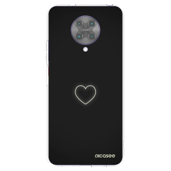 Picasee silikonska prozirna maskica za Xiaomi Poco F2 Pro - Heart