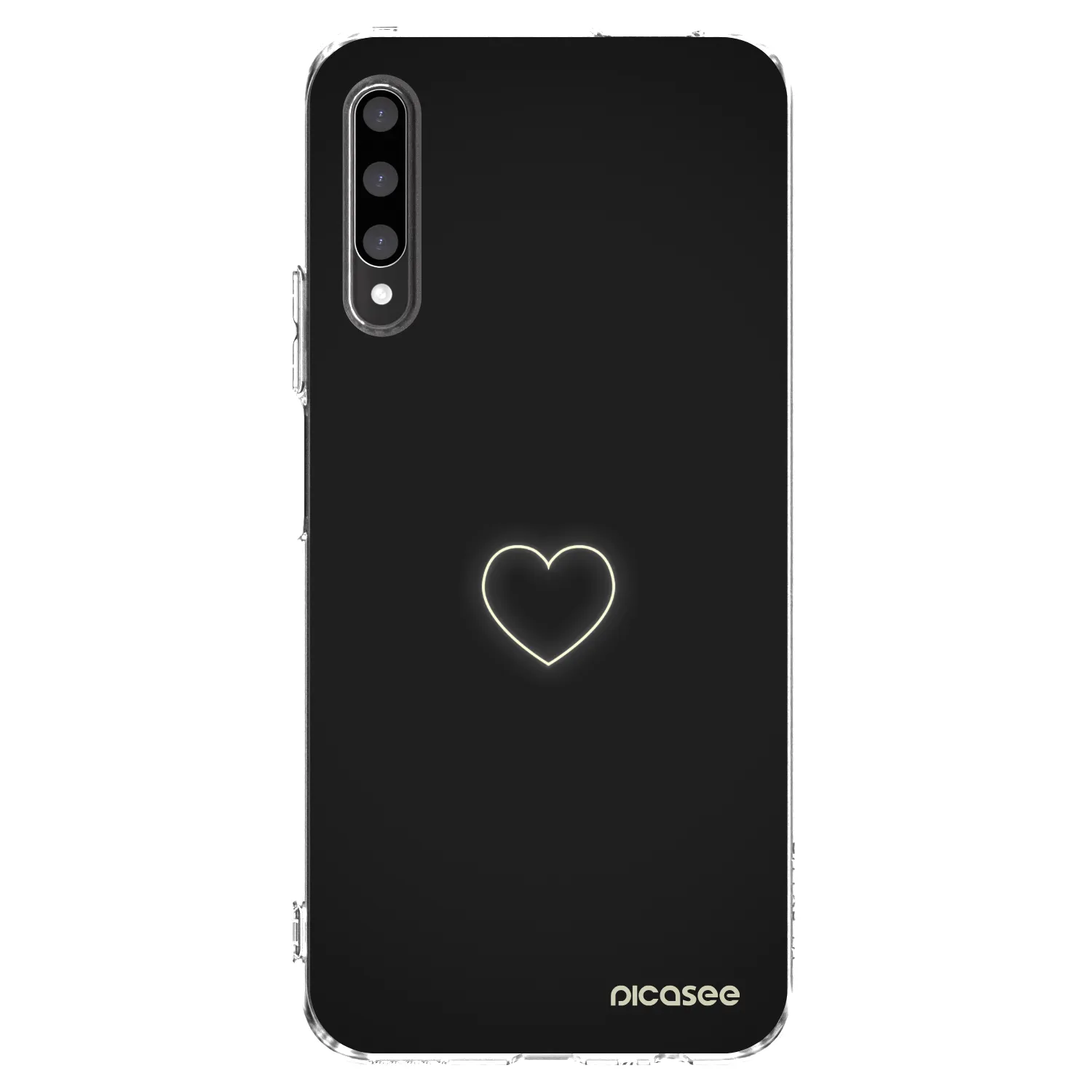 Picasee silikonska prozirna maskica za Honor 9X Pro - Heart