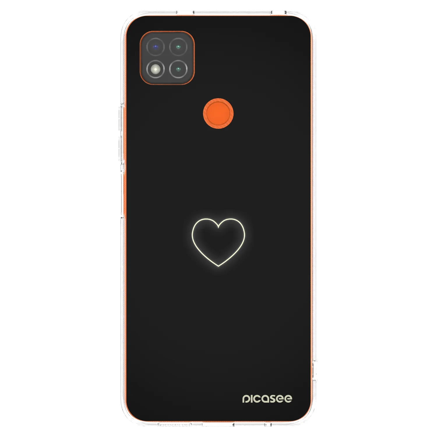 Picasee silikonska prozirna maskica za Xiaomi Redmi 9C - Heart
