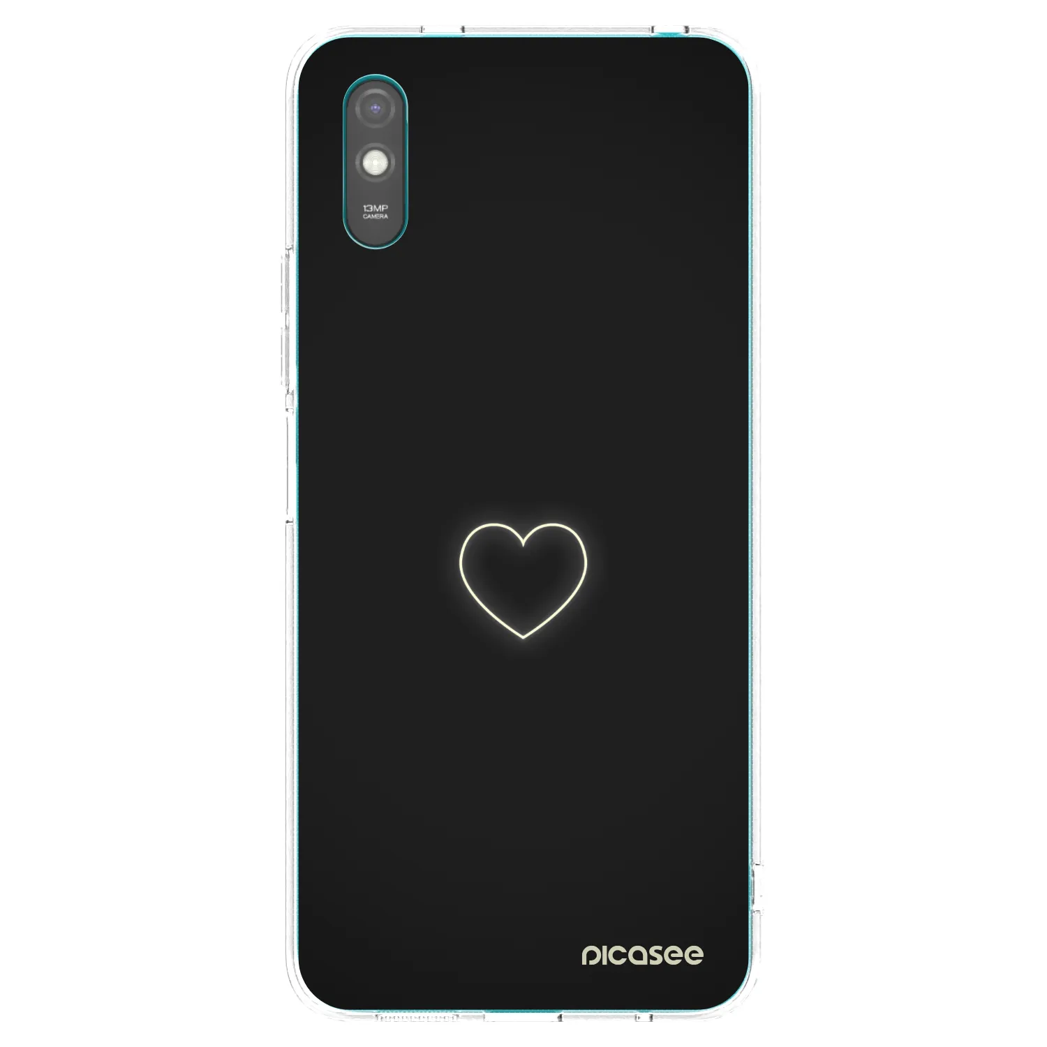Picasee silikonska prozirna maskica za Xiaomi Redmi 9A - Heart