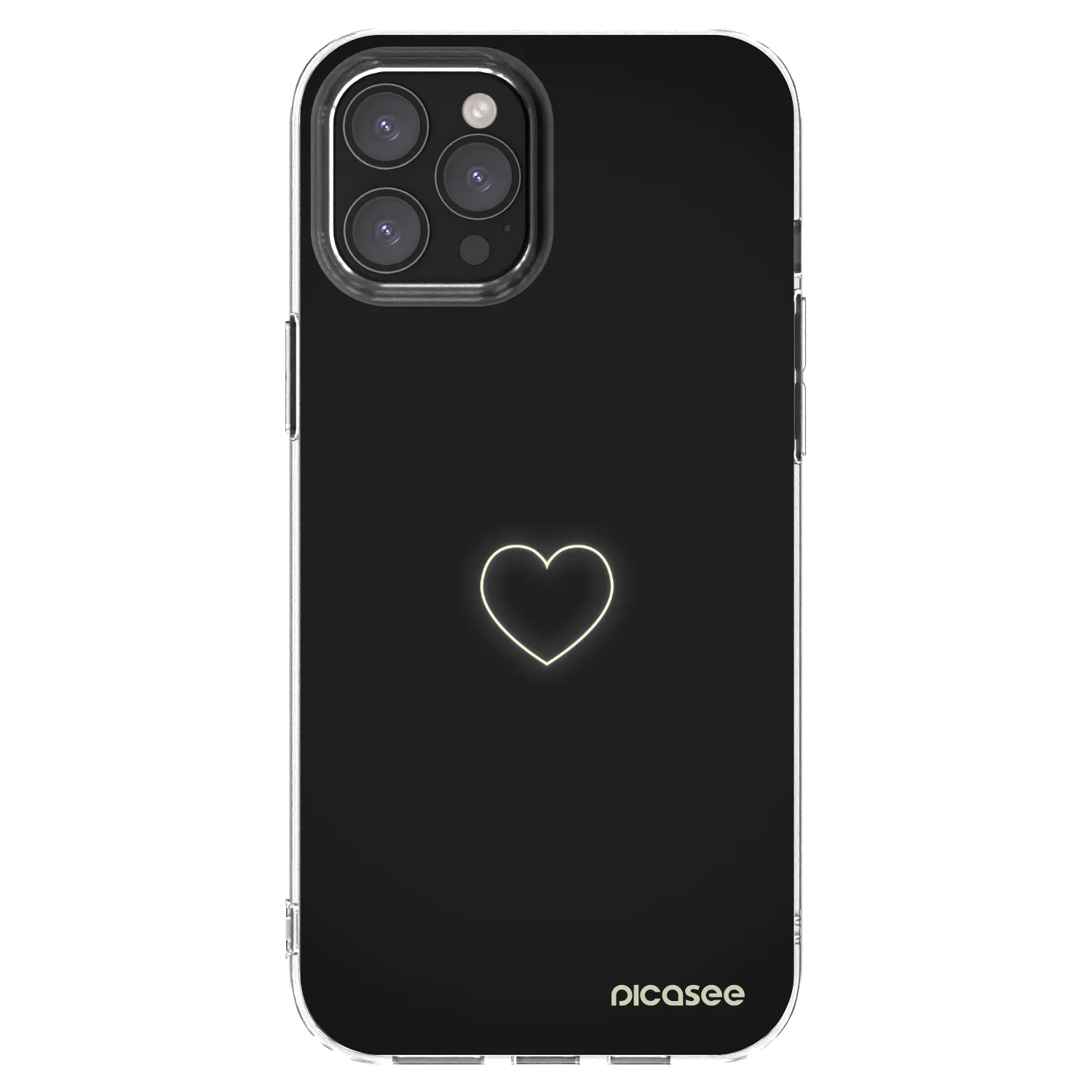 Picasee silikonska prozirna maskica za Apple iPhone 12 Pro Max - Heart
