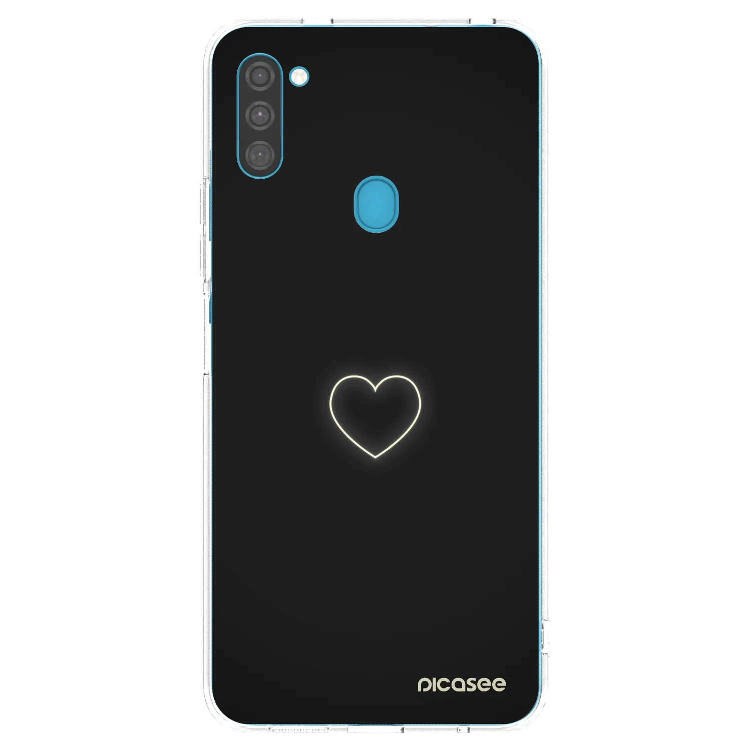 Picasee silikonska prozirna maskica za Samsung Galaxy M11 - Heart