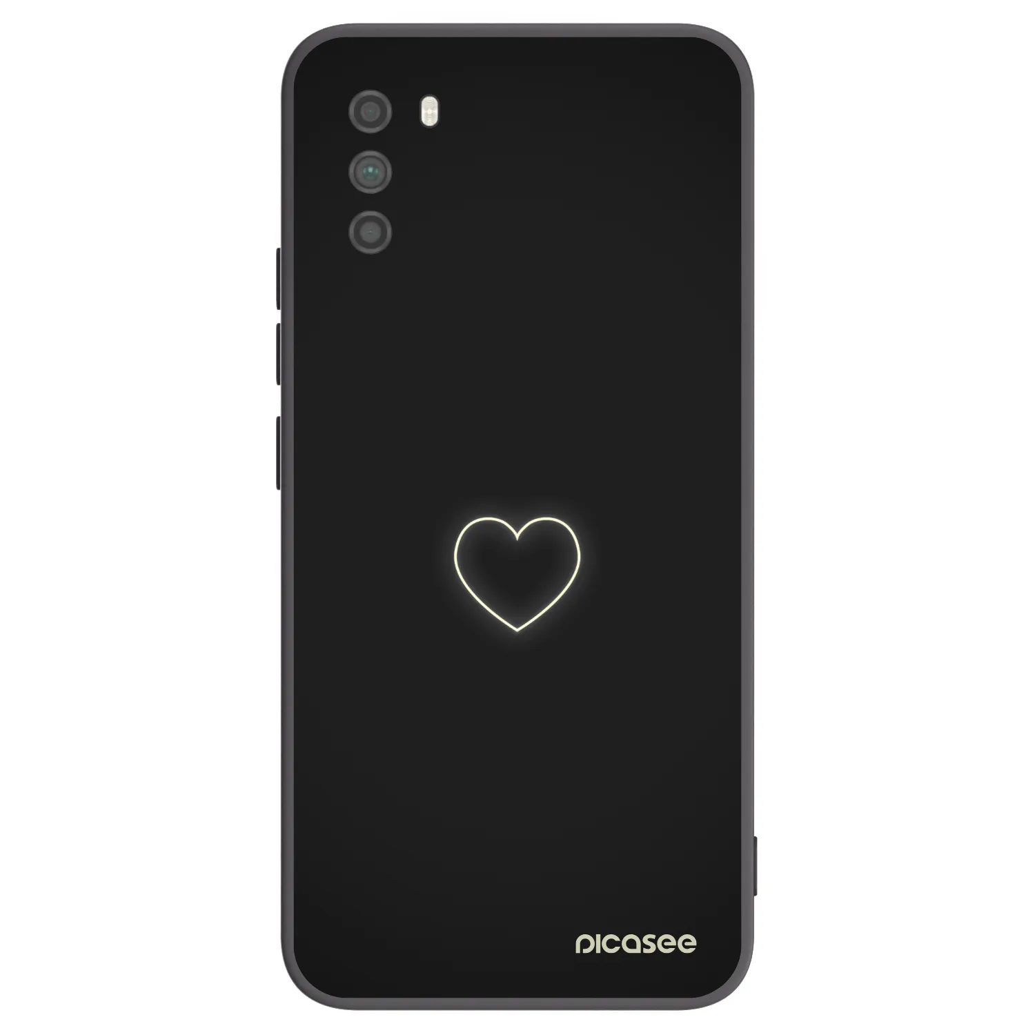 Picasee crna silikonska maskica za Xiaomi Poco M3 - Heart