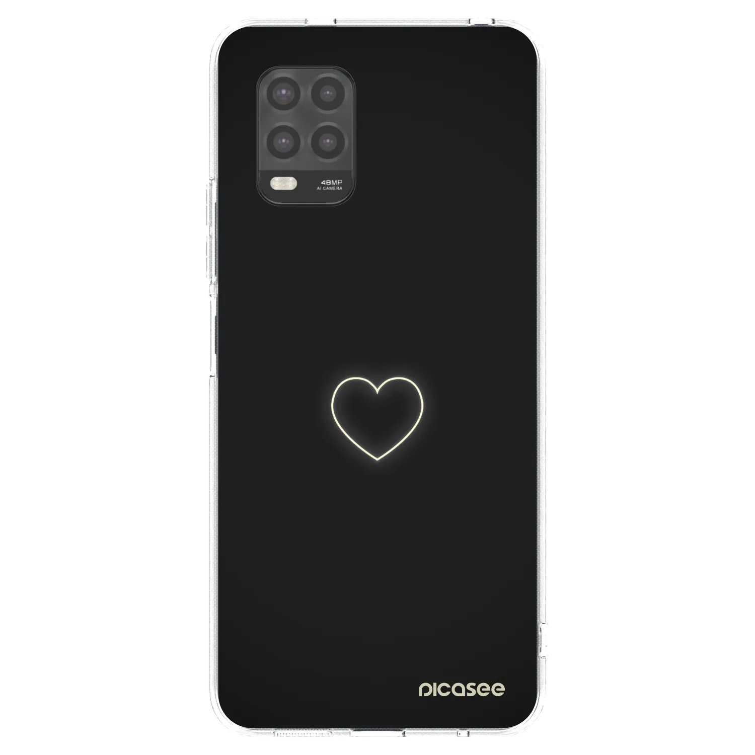 Picasee silikonska prozirna maskica za Xiaomi Mi 10 Lite - Heart