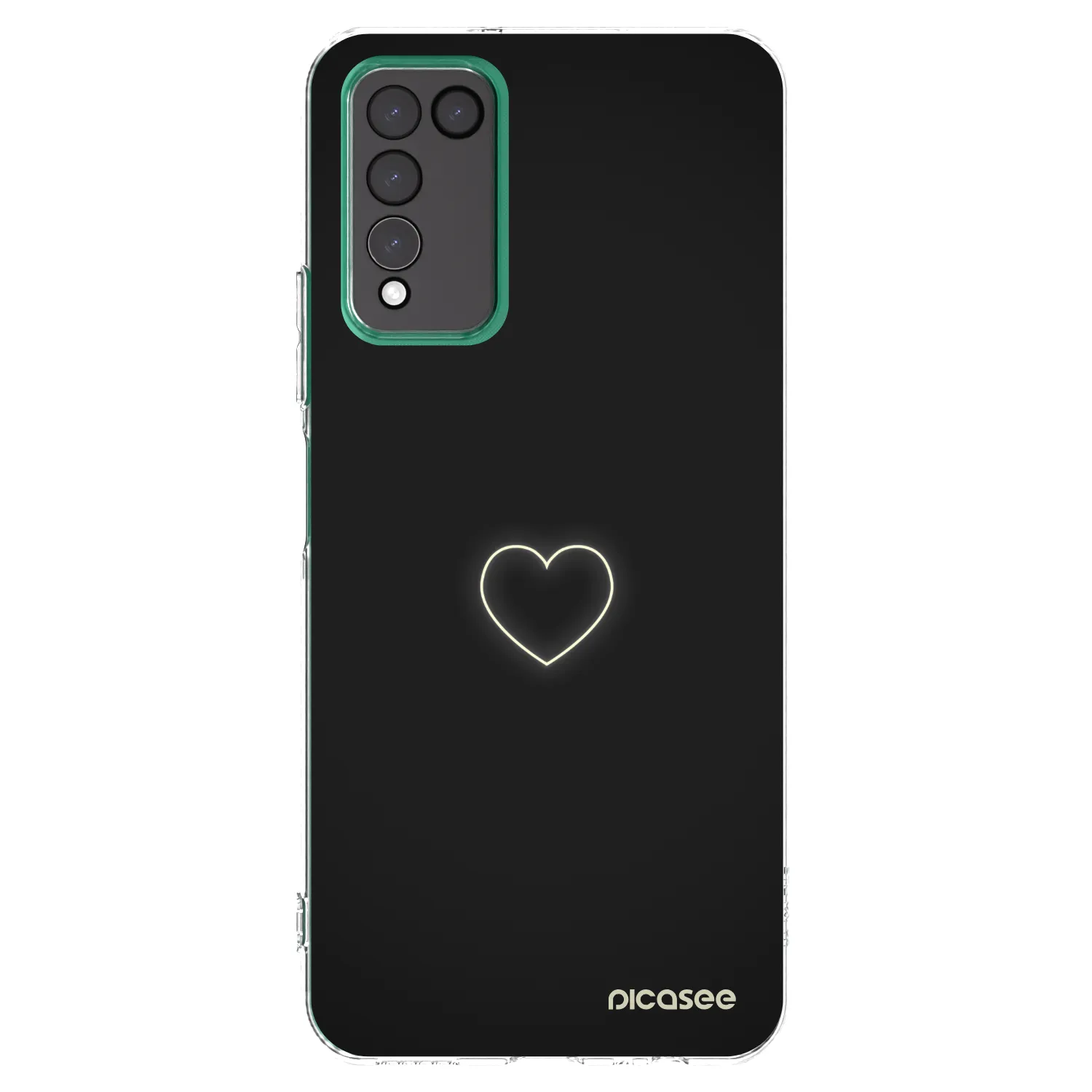 Picasee silikonska prozirna maskica za Honor 10X Lite - Heart