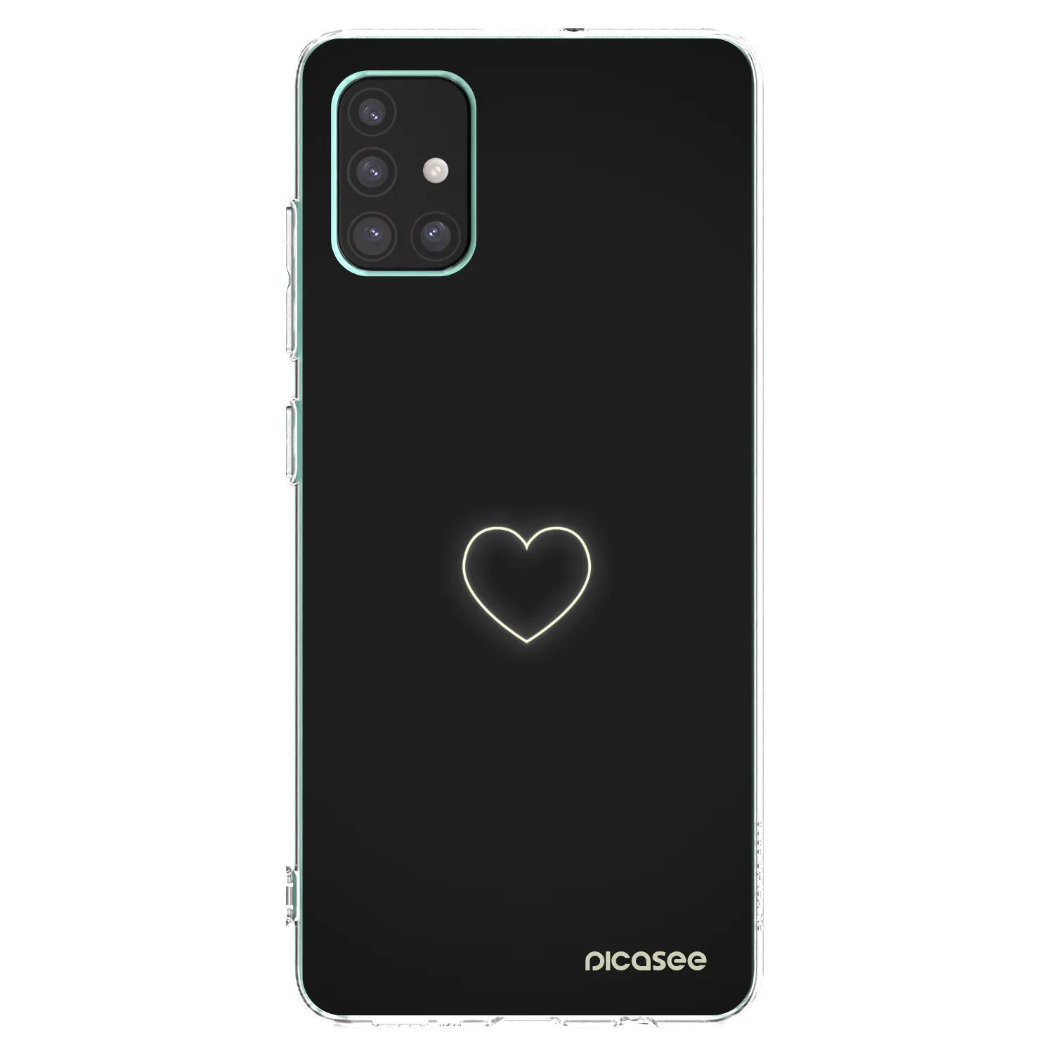 Picasee silikonska prozirna maskica za Samsung Galaxy M51 M515F - Heart