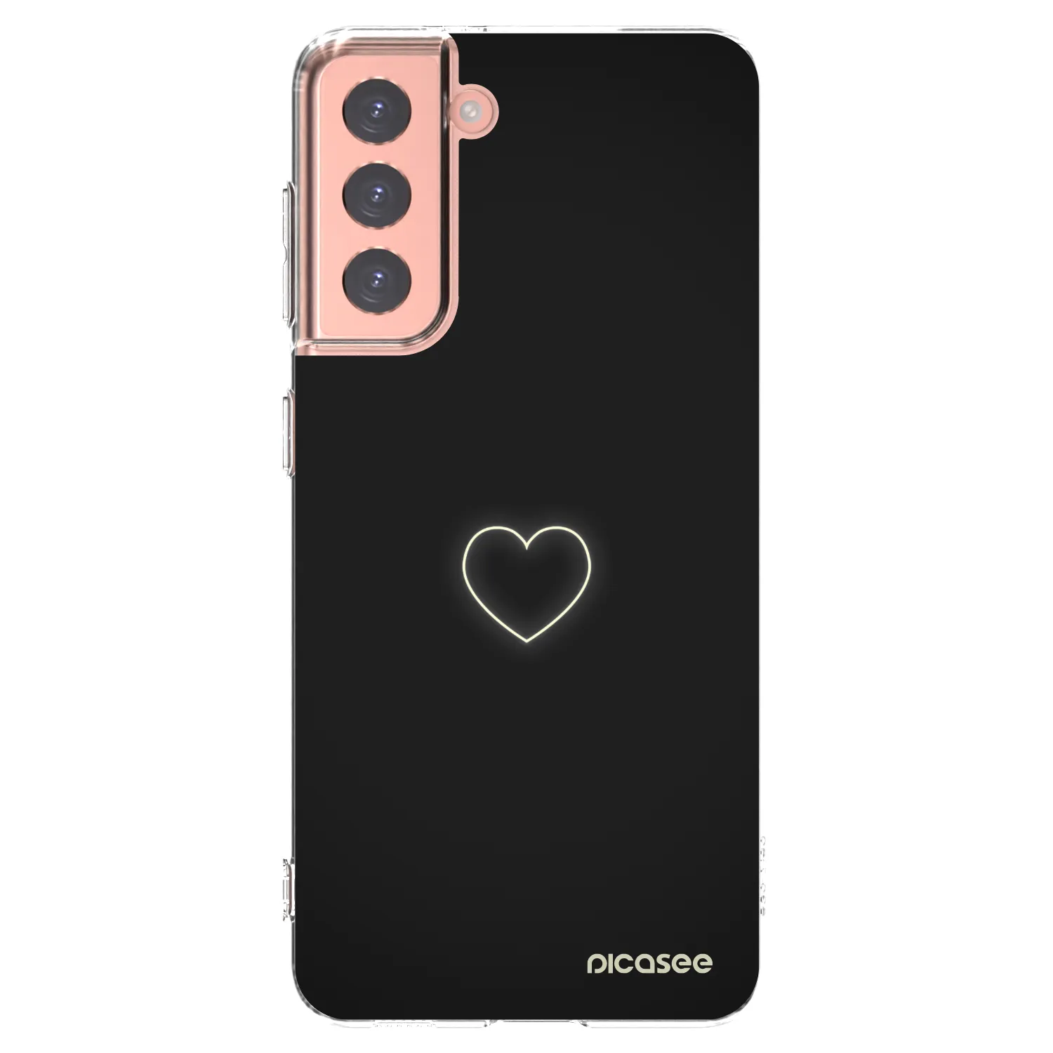 Picasee silikonska prozirna maskica za Samsung Galaxy S21 5G G991B - Heart
