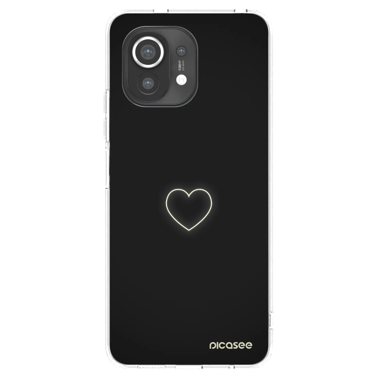 Picasee silikonska prozirna maskica za Xiaomi Mi 11 - Heart