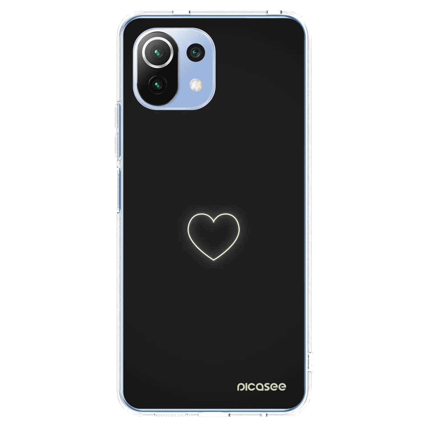 Picasee silikonska prozirna maskica za Xiaomi Mi 11 Lite - Heart